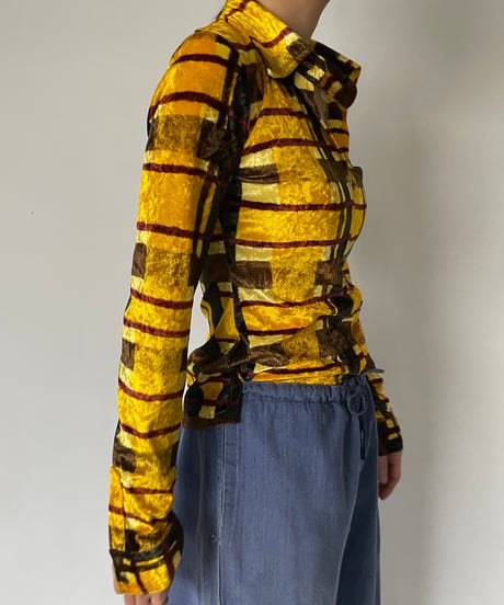 Europe velours pull over shirt