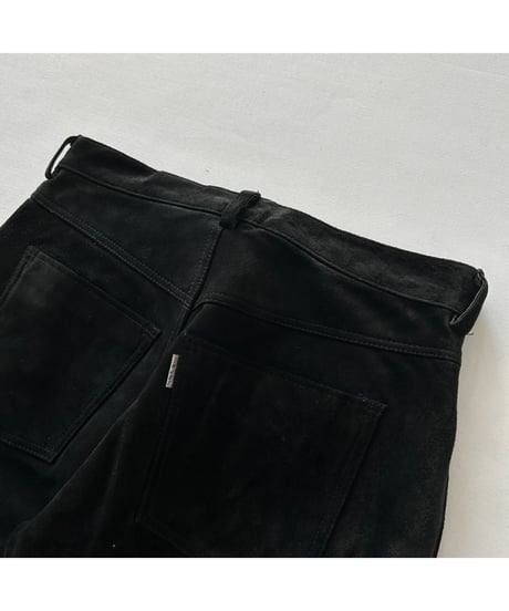 Europe vintage PIG SUEDE LEATHER Pants