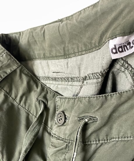 Europe vintage khaki cargo trouser