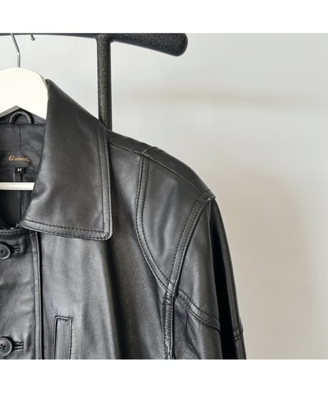 Vintage Leather Car Coat