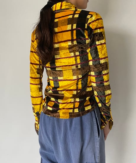 Europe velours pull over shirt