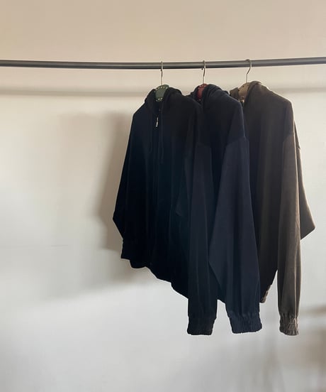 ANDER "VELOUR ZIP HOODIE"
