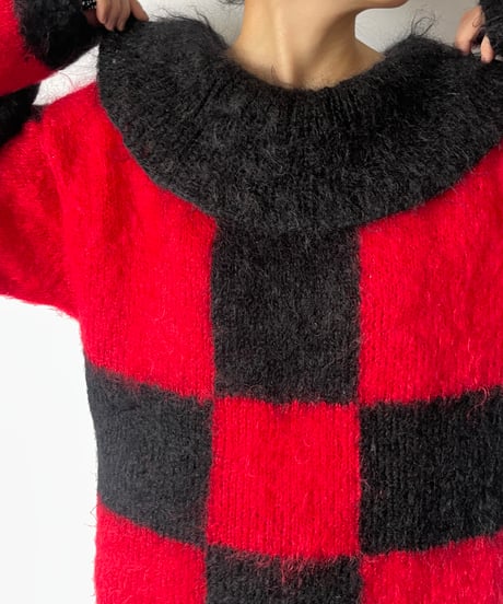 Pattern Mohair Knit