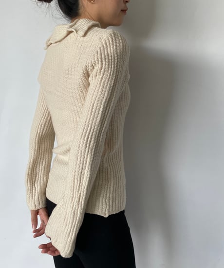 ARMANI collared knit