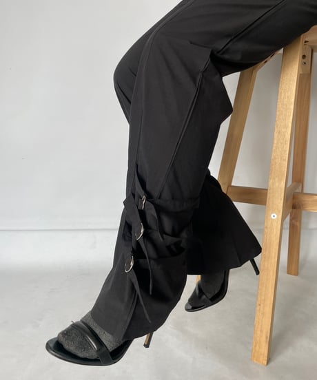 Europe Belted Hem Pants