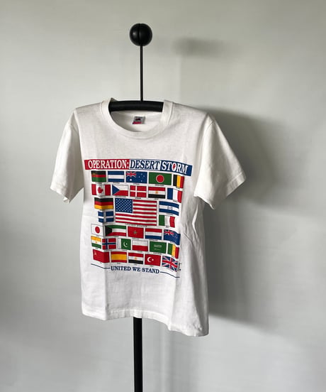 90s FRUIT OF THE LOOM "operation desert storm" s/s tee M