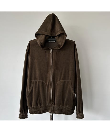 ANDER "VELOUR ZIP HOODIE"