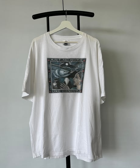 90s LEE "RAY TROLL ART FISH" s/s tee XXL