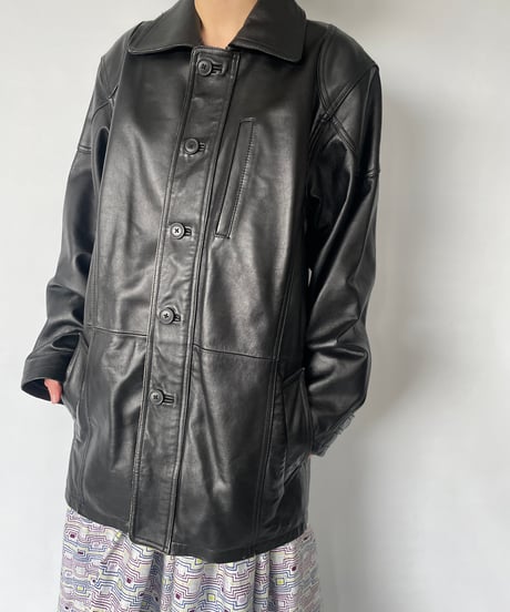 Vintage Leather Car Coat