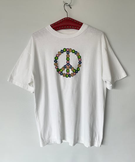 90s Vintage Flower peace Tee