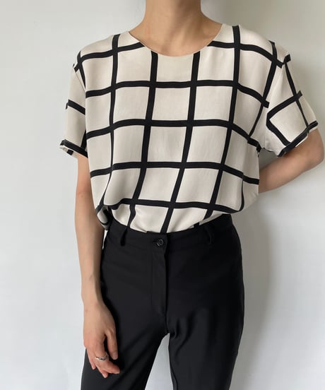 Windowpane Check Tops