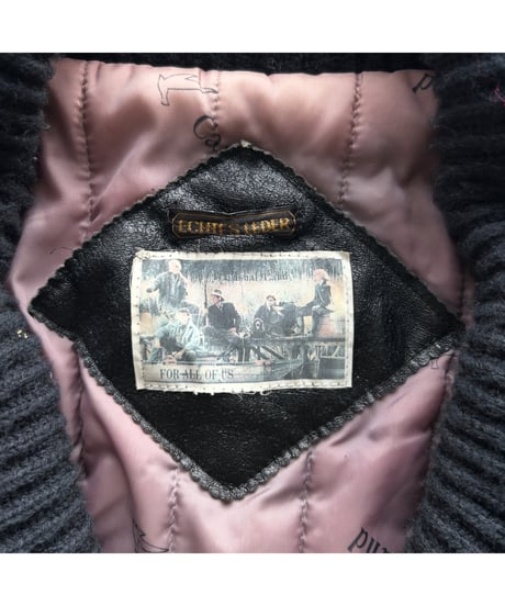 80s Quilting leather Jacket