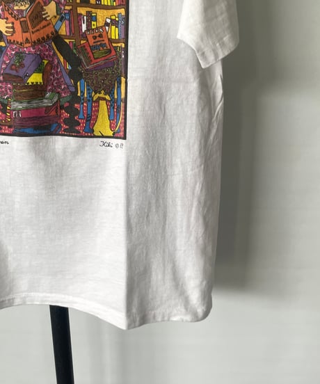 89s Kiki "book woman" s/s tee L
