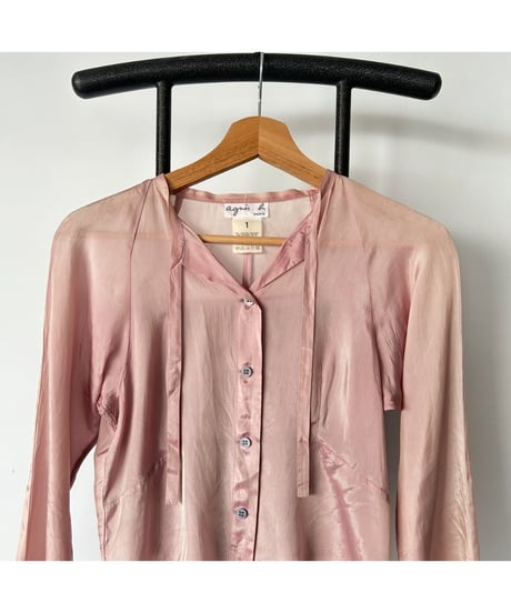agnes b ribbon blouse