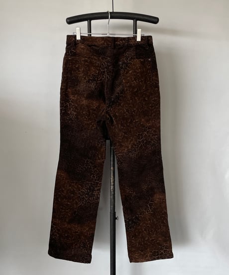 stretch cord leopard pants