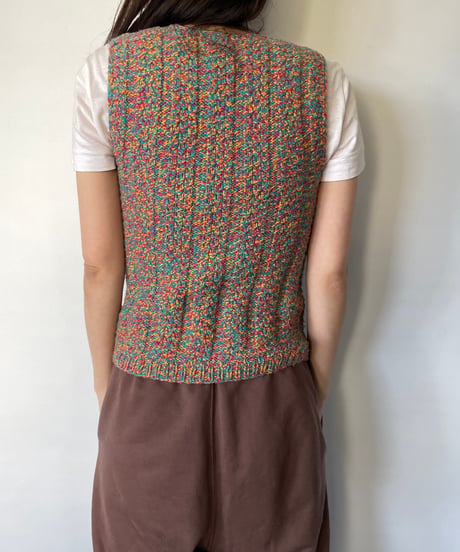 Euro Vintage Hand Knit Vest