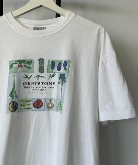 00s GREY STONE "vegetable" s/s tee L
