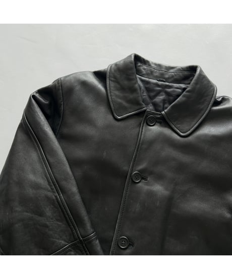 Vintage Leather Car Coat
