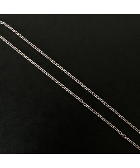 Vintage Sterling tiny chain necklace Azuki ③