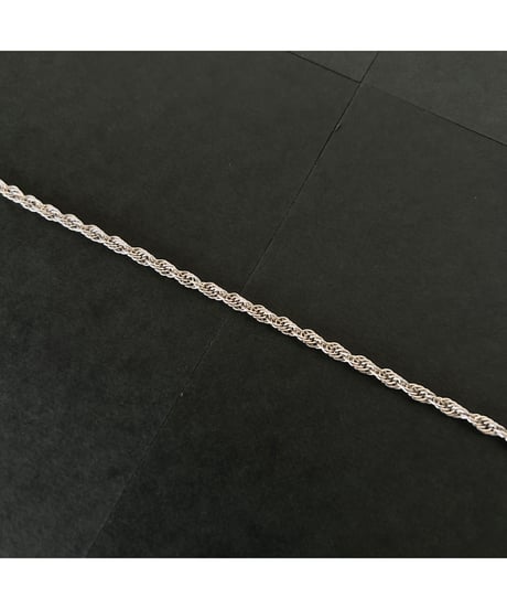 Vintage Rope ITALY 925  chain bracelet ④
