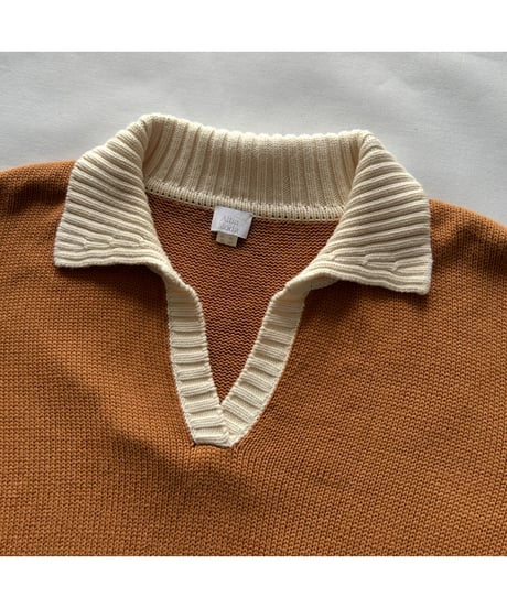 Europe Vintage Cotton Knit Polo