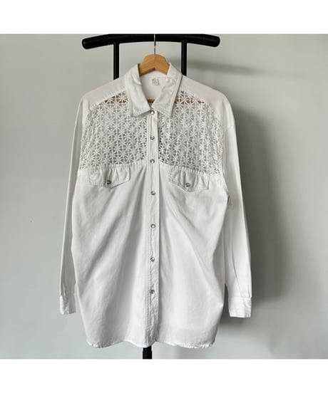 Flower Crochet Lace shirt