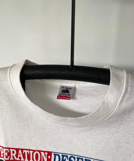 90s FRUIT OF THE LOOM "operation desert storm" s/s tee M
