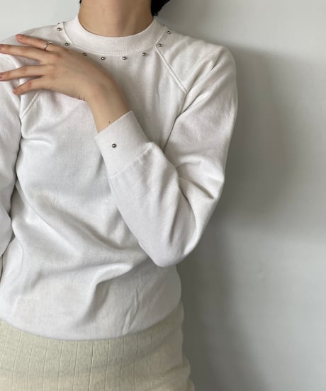 DEAD STOCK 80s Hanes Sweat white