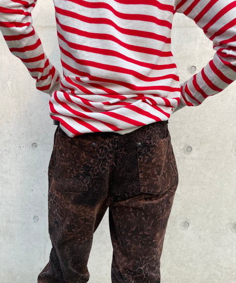 stretch cord leopard pants