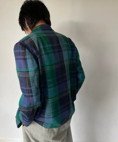 80s Vintage "YESSICA" Plaid Jacket