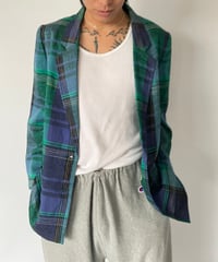 80s Vintage "YESSICA" Plaid Jacket