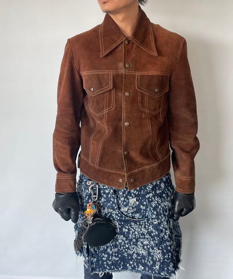 70s Suede Trucker Jacket