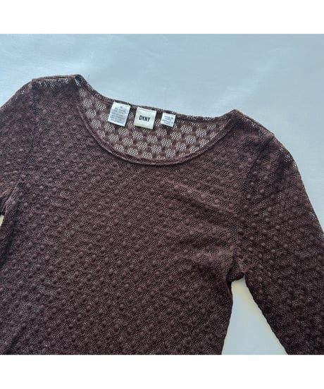 DKNY Sheer Lace Tops