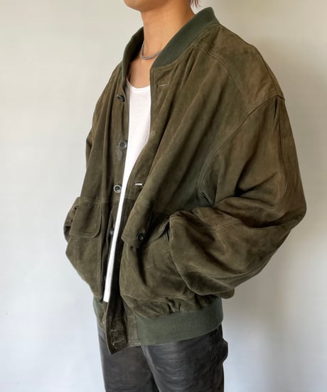 90s europe Suede Jacket