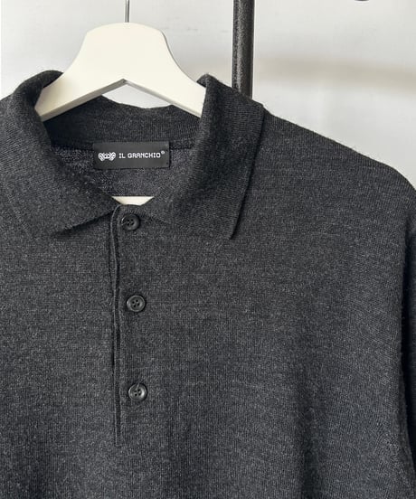 Wool 3B Knit Polo shirt