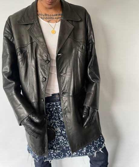 Fourman Leather Car Coat