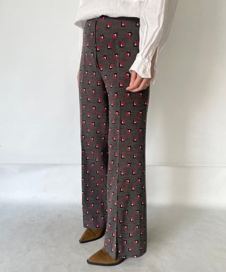Geometric pattern pants
