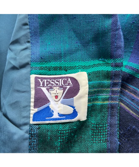 80s Vintage "YESSICA" Plaid Jacket