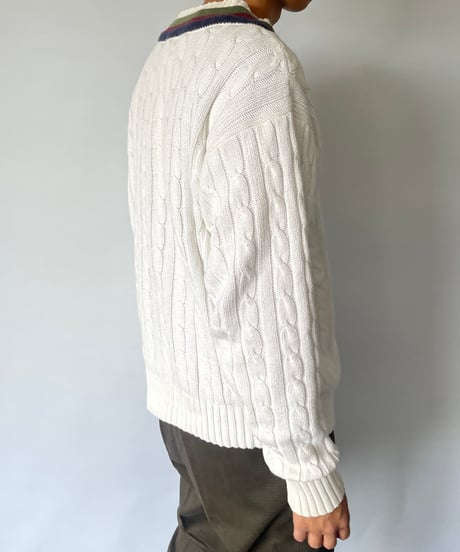 90s Ralph Lauren V-neck Cotton Knit