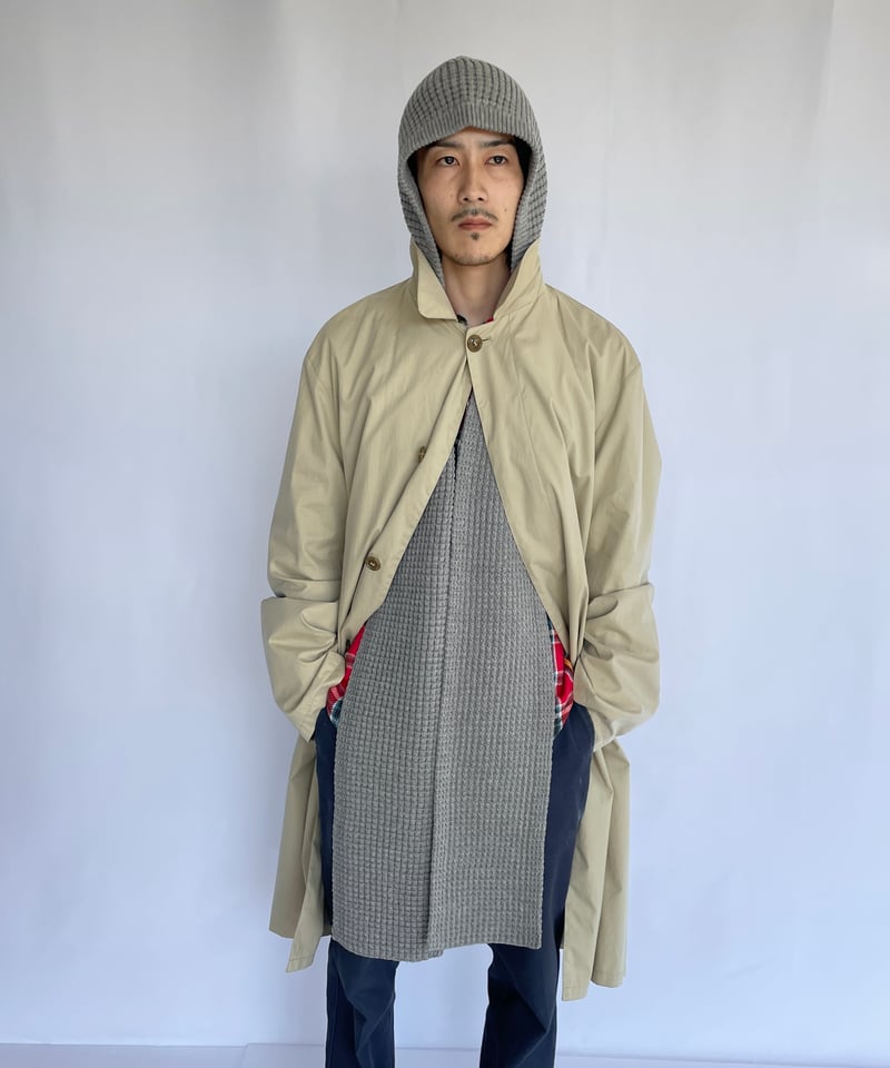 COMFORTABLE REASON ”Waffle Hood Scarf“ | Clout