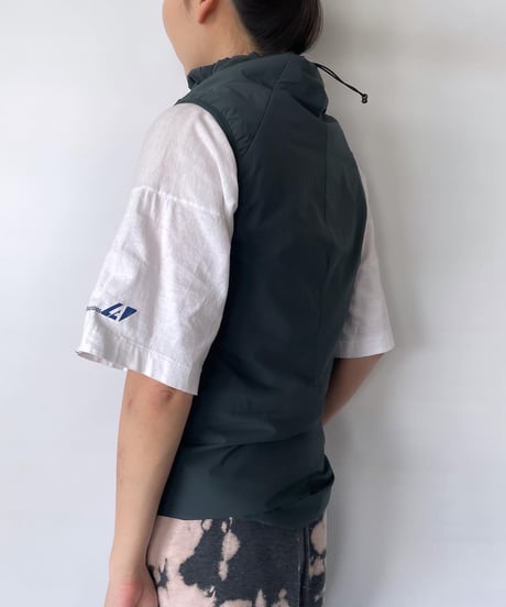 NIKE neck drawcord  nylon vest XS