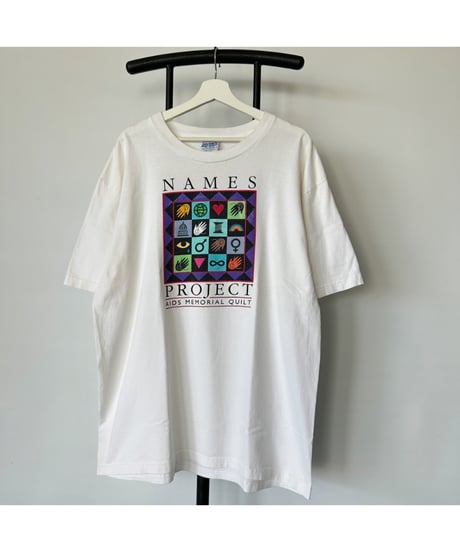 90s~00s "AIDS MEMORIAL QUILT" Tee