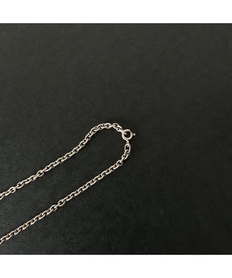 Vintage Silver925 tiny chain necklace Azuki ⑨