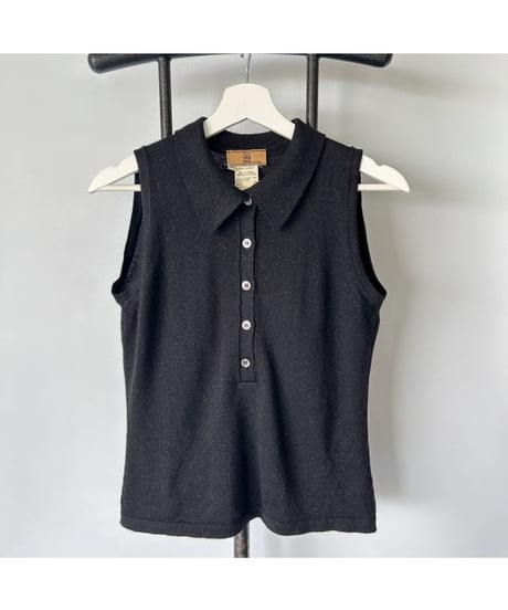 Sleeveless Knit Polo