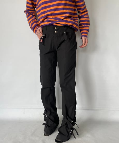 Europe Belted Hem Pants