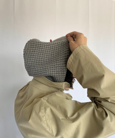 COMFORTABLE REASON ”Waffle Hood Scarf“