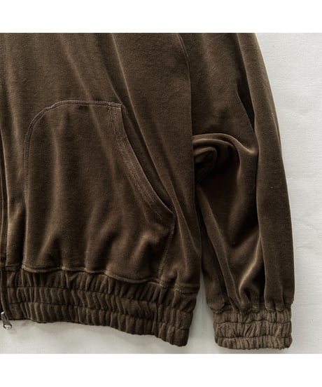 ANDER "VELOUR ZIP HOODIE"