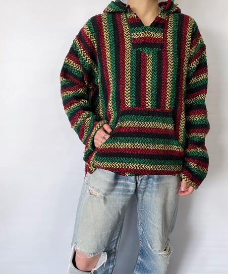 BAJA JOE Mexican parka "RASTA" L