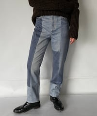 denim print pants