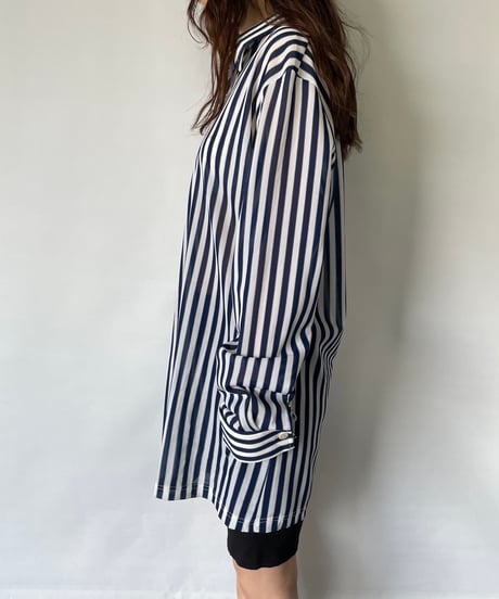 70s~80s See Through Stripe L/S Shirt